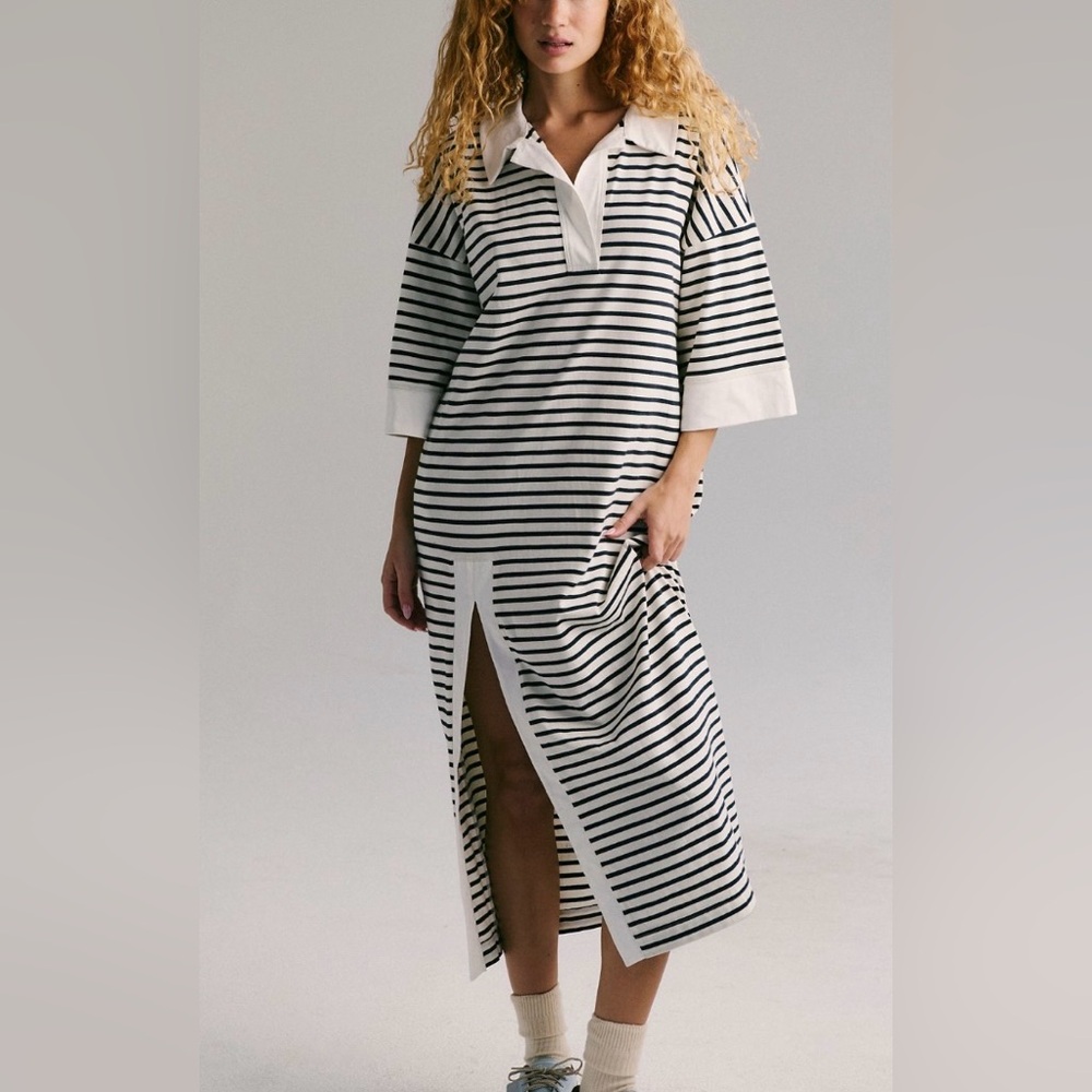 FREE PEOPLE Jackson Rugby Midi Dress, S, NEW WITH TAGS